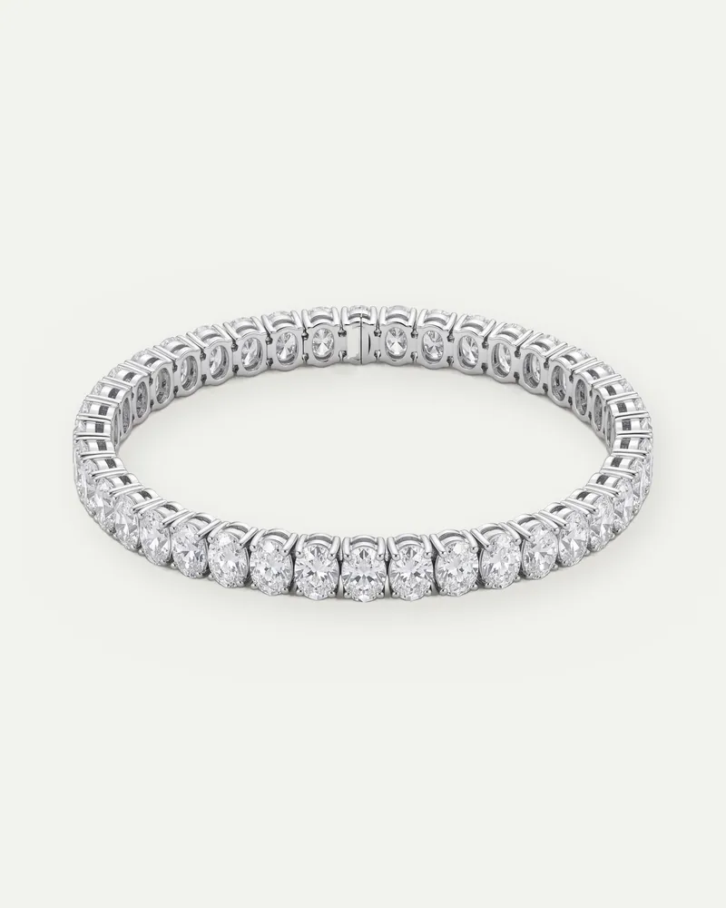 BBR1409, tennis bracelet shown in white gold