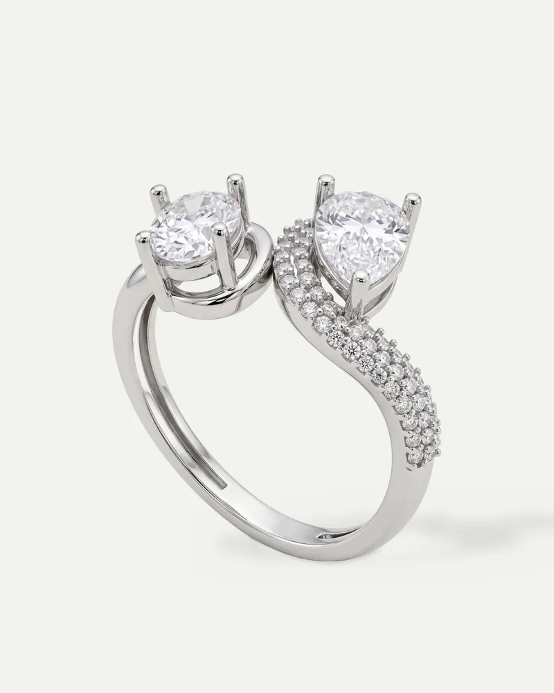 BRG6129, toi et moi ring shown in white gold